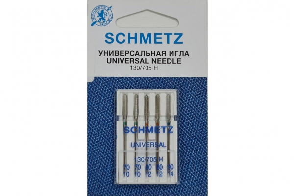Иглы Schmetz универсальные (70x2, 80x2, 90x1), 5 шт в Ярославле