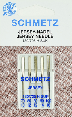 Иглы Schmetz джерси 130/705 H SUK (70x1, 80x2, 90x1, 100x1) 5 шт в Ярославле